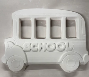 School Bus Plaster Painting Large