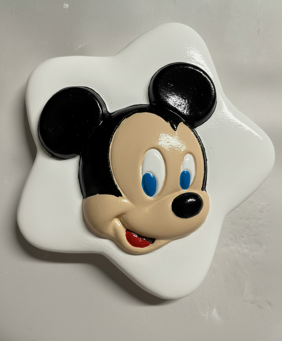 Mickey Mouse Star Plaster Painting