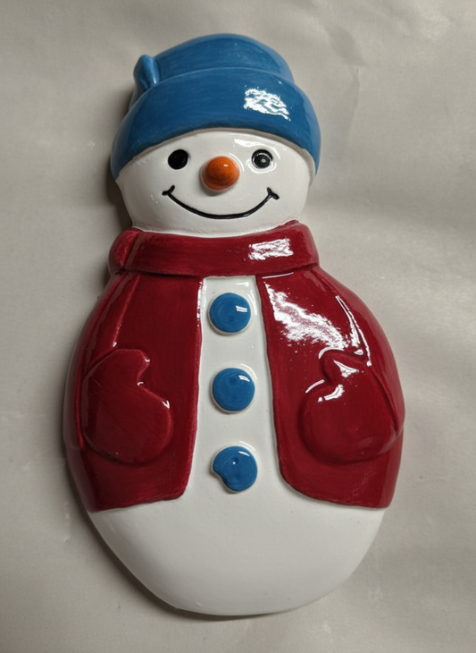 Snowman Vest Plaster Painting