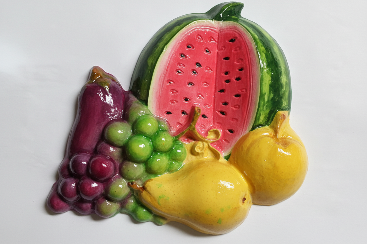 Fruit Plaque 2 Plaster Painting