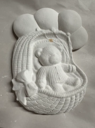Bear Bassinet Plaster Painting