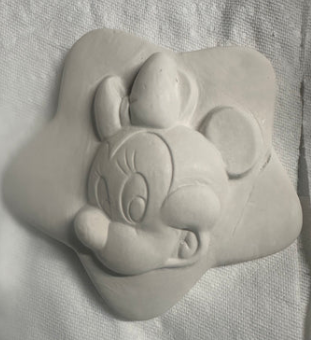 Minnie Mouse Star Plaster Painting