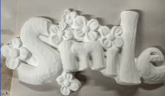 Smile Plaster Painting